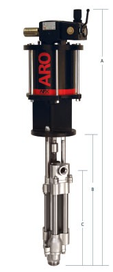 dimensions de la pompe à piston AF0805