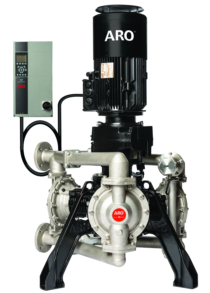 ARO EVO Series electric diaphragm pump with variable frequency drive