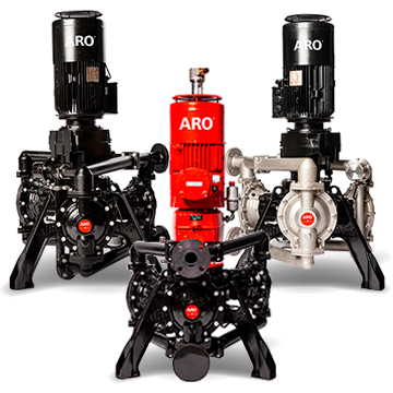 ARO EVO Series electric diaphragm pumps - aluminum or stainless steel