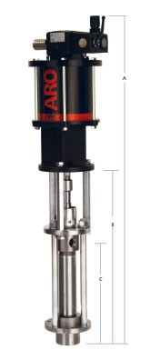 dimensions de la pompe à piston AF0828B