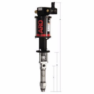 dimensions de la pompe à piston AF0645 pneumatique ARO